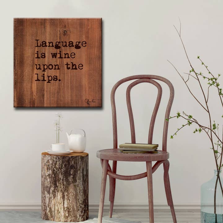 Language' Inspirational Canvas Art by Olivia Rose for wholesale by Ready2hangart, Inc.