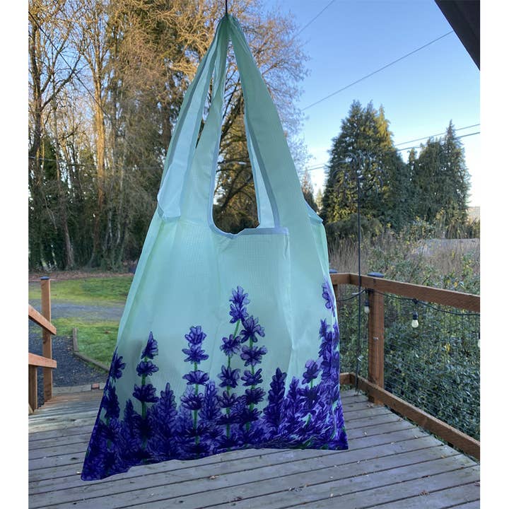 Summer Lavender shopping bag for wholesale by Bonny Wagoner - Artist/Illustrator