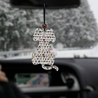 Dog Car Charm Dangle/Ornament for wholesale by Rambling Rooster Crafts