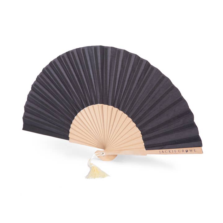 Linen Fan - Chocolate for wholesale by Jackie Crowe