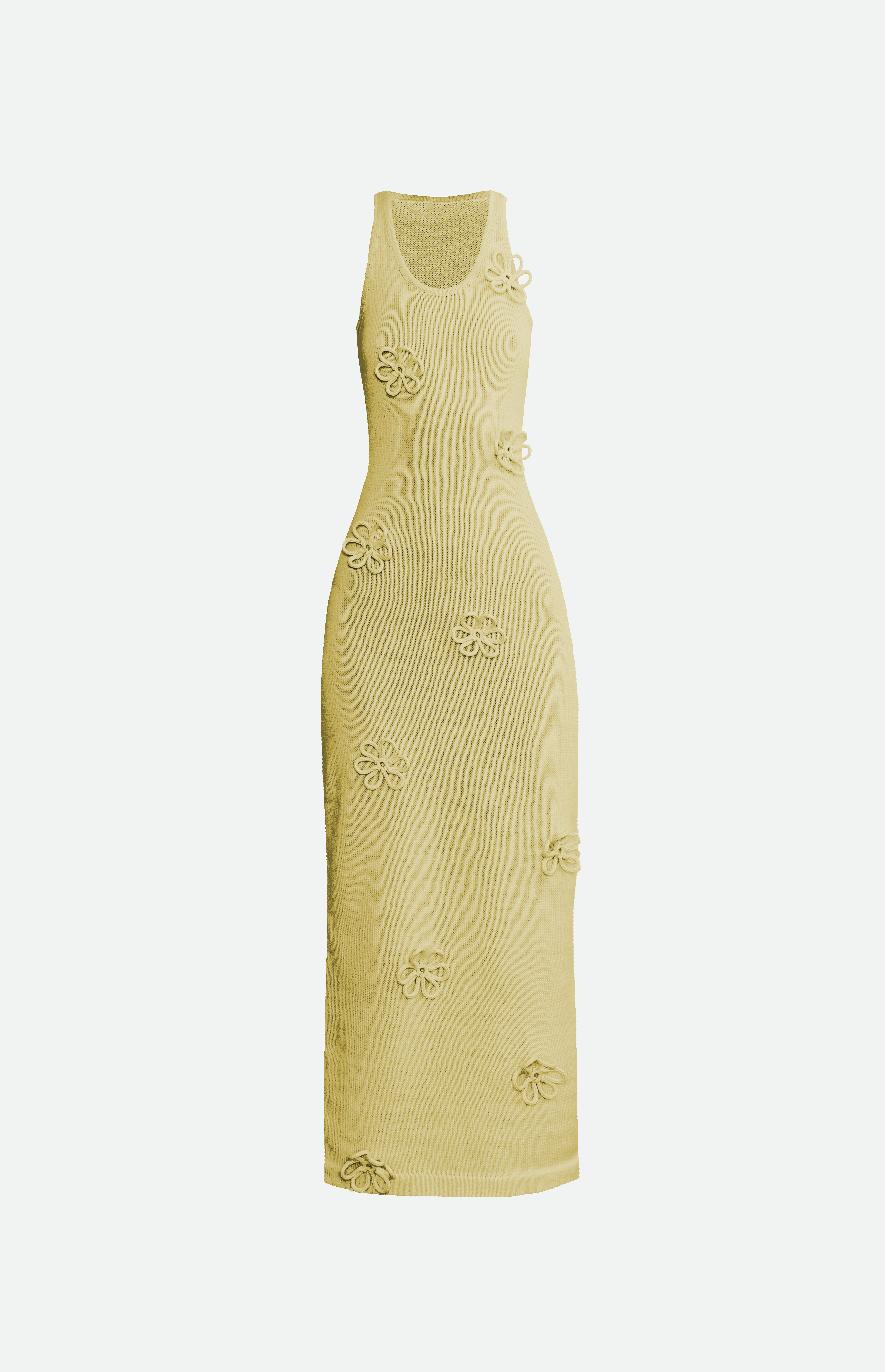 Studio Selles - Wholesale Dress - Women's - Flower midi scoop neck dress1