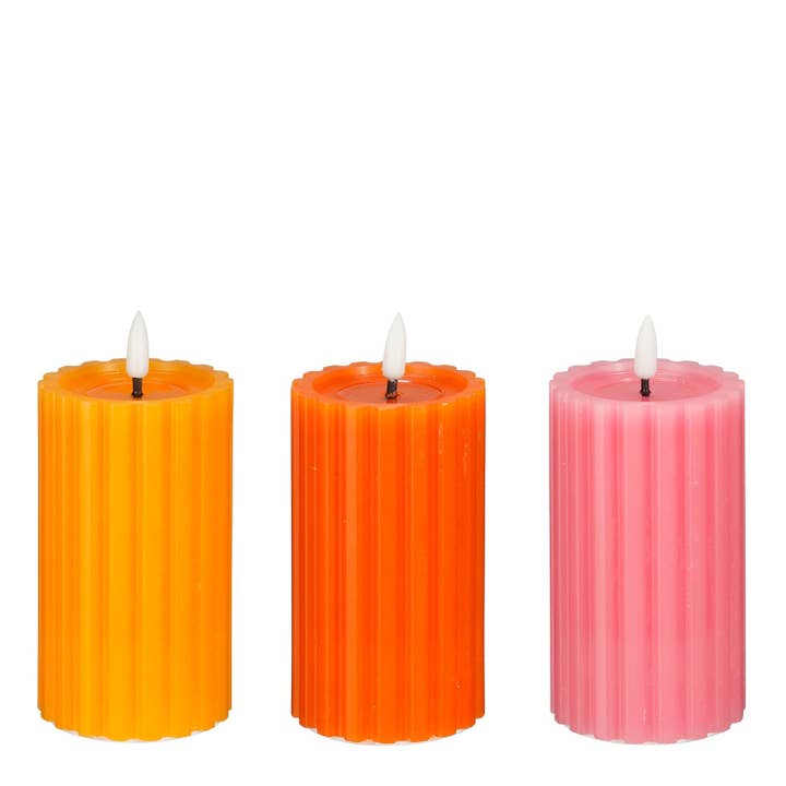 DRYdecorations - Wholesale Pillar Candle - Kaarsen Led - 3 kleuren