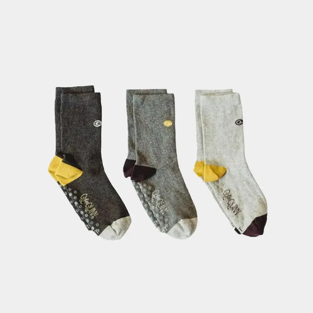 Q for Quinn - Wholesale Socks - Kids - Mixed Patterns Kids Socks (3 pairs) – 98% Organic Cotton6