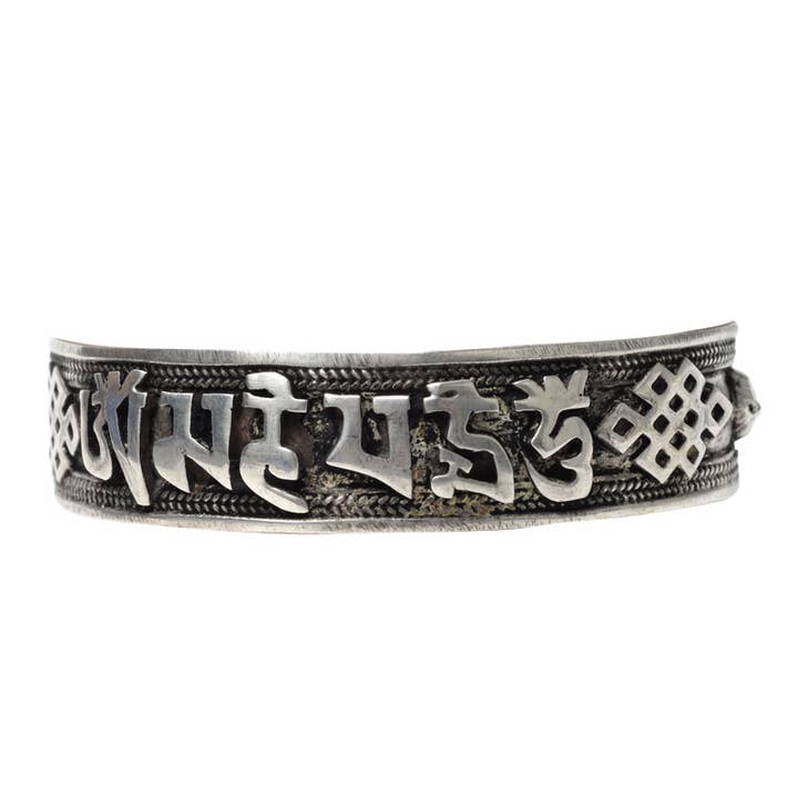 Bracelete Silver Scribe Cuff por atacado de Benjamin International