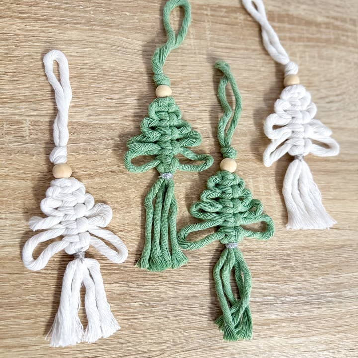 Knotty Mama Studios - Wholesale Ornament - Macrame Tree Ornament0