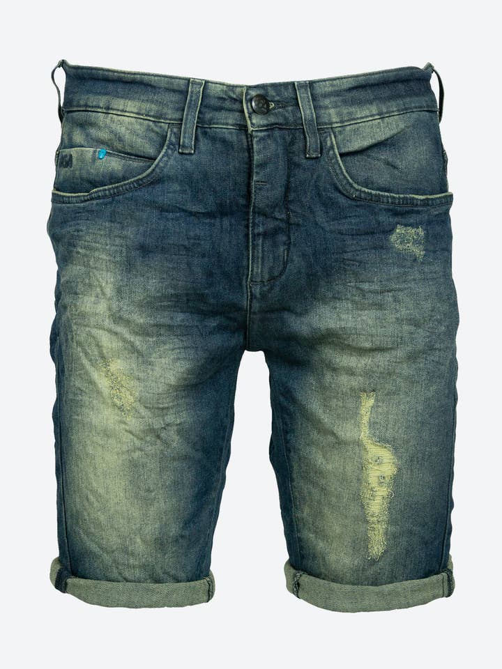 Utmätt Denim Kort - Blå för wholesale av 86A Jeans