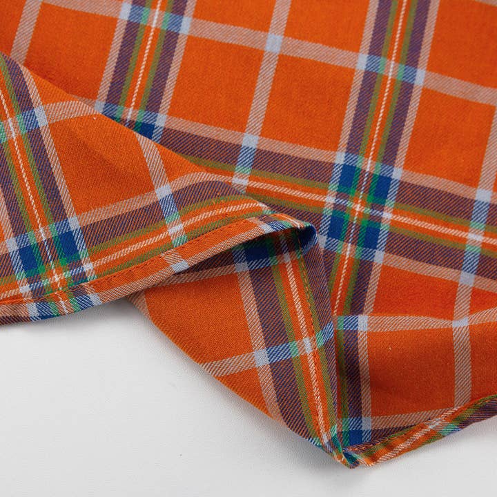 Orange plaid boyfriend Shirt Jacket overfit Shacket for wholesale on Faire6
