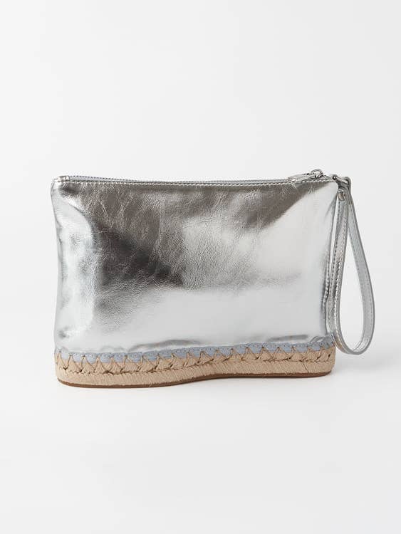 Clutch Sandra - Prata por atacado de Sole Purpose Handbags