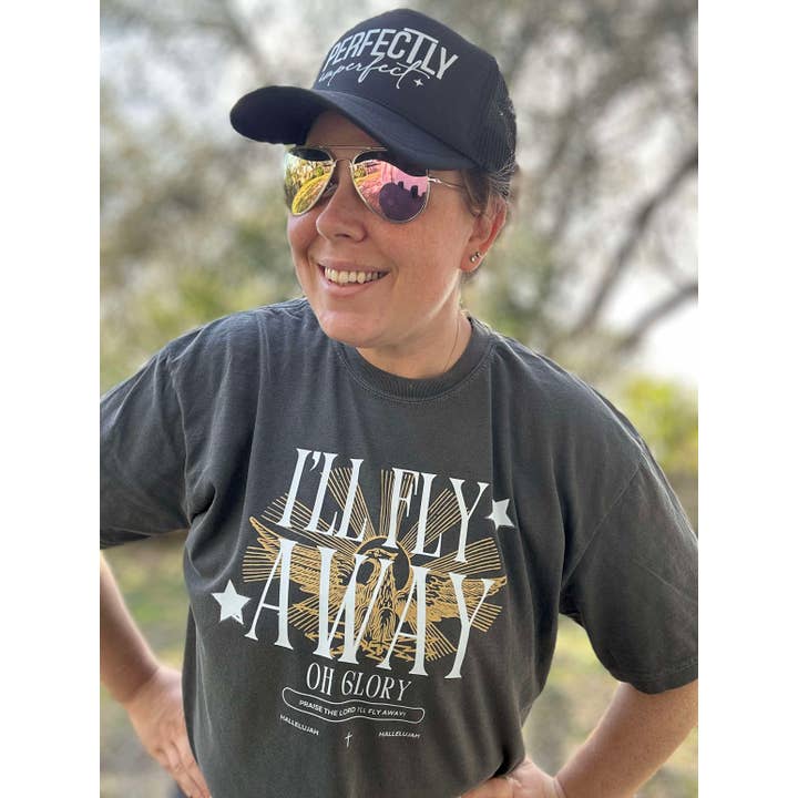 I'll Fly Away Oh Glory Faith Graphic Tee for wholesale by J. Mack Designs