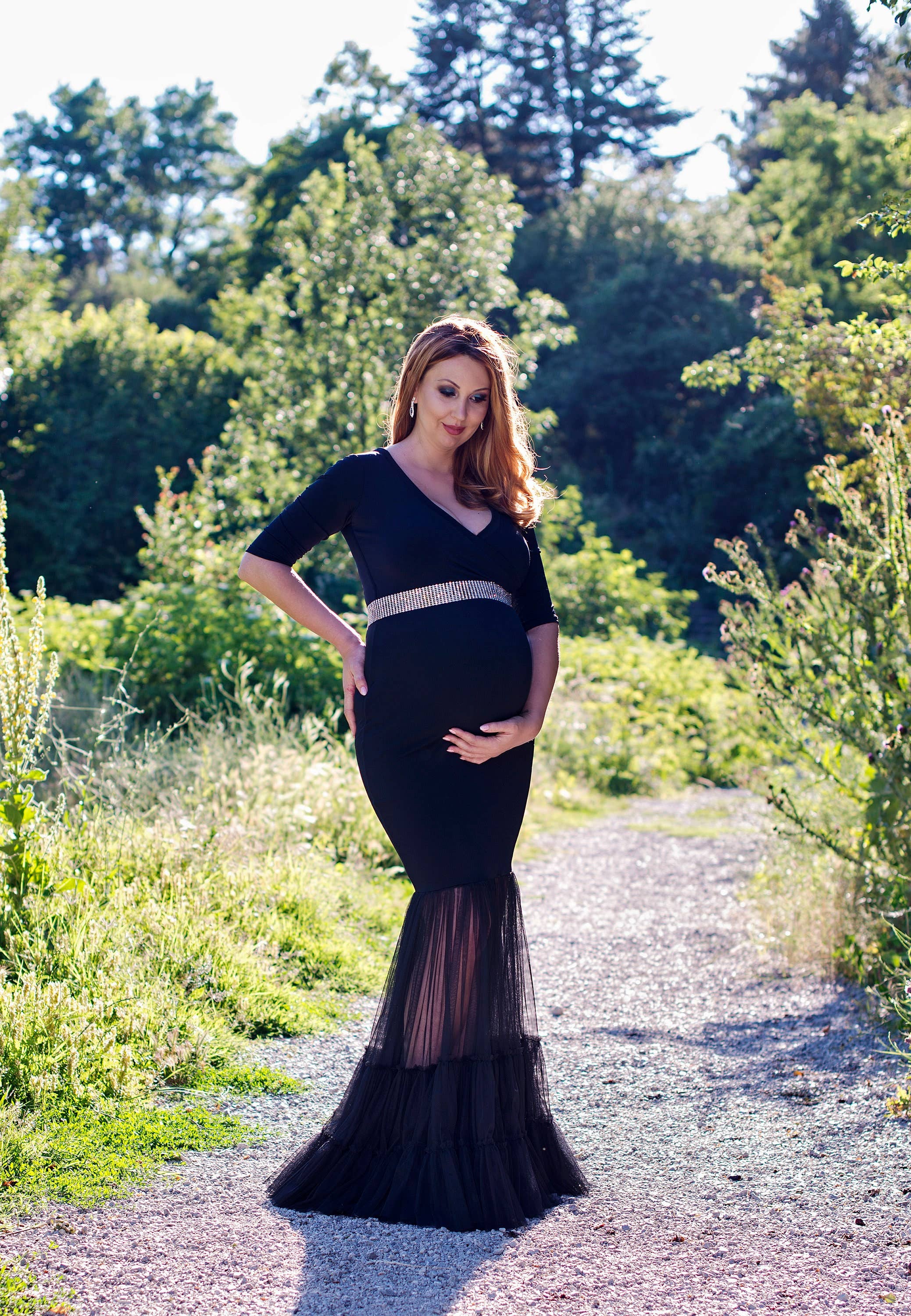 RALELE EOOD - Wholesale Dress - Maternity - Long Formal Maternity Dress, Plus Size Maternity Clothing2