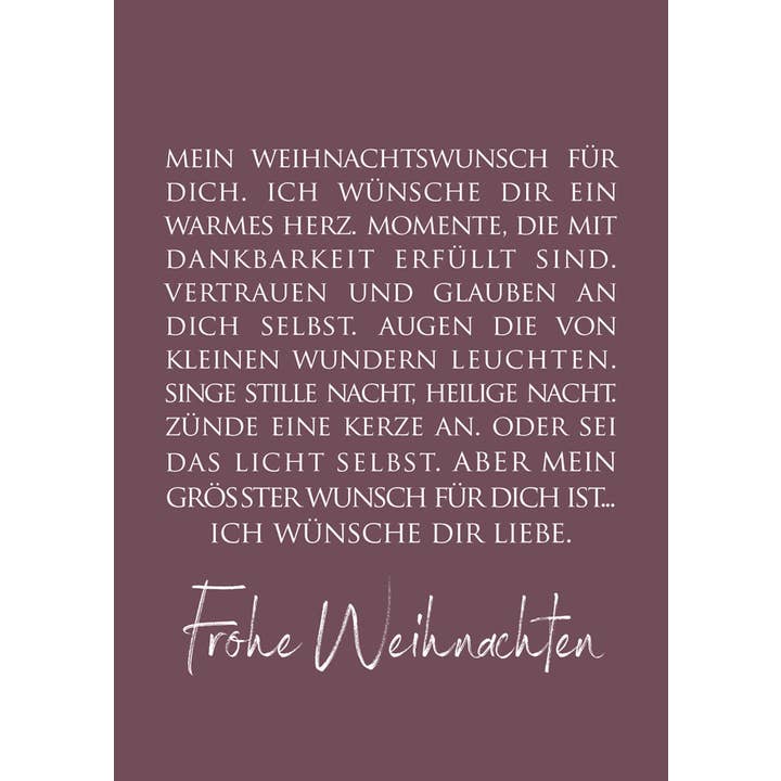 WUNDERWORT by Angela Gwinner - Wholesale Postcard - Postcard CHRISTMAS "Merry Christmas"