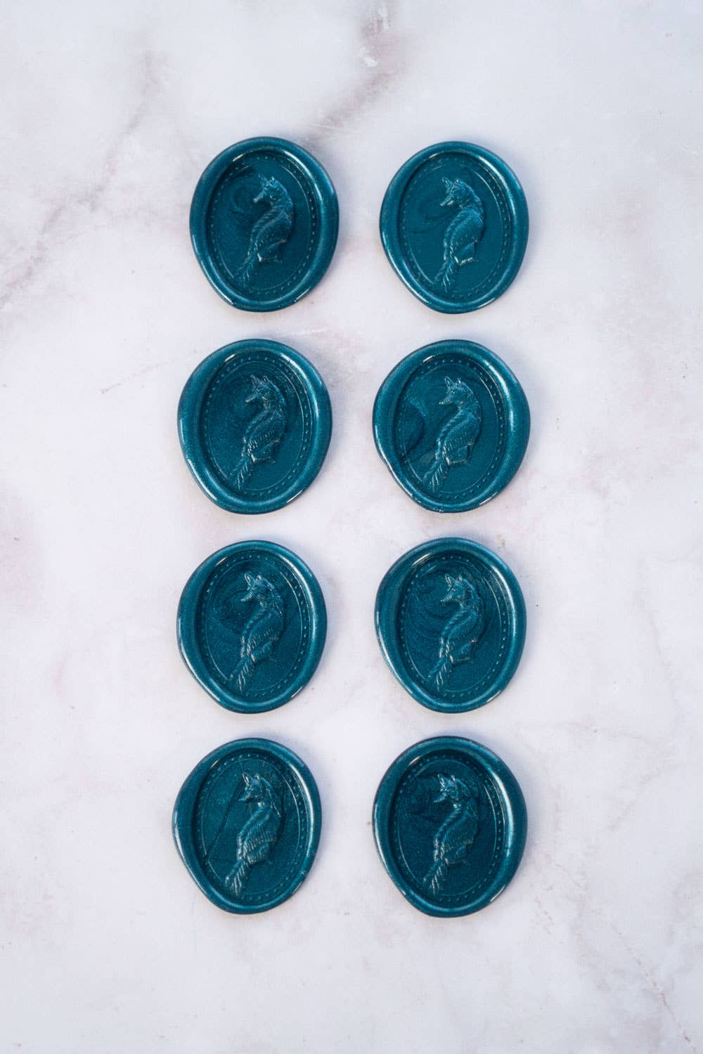 Danielle Demers Studio - Wholesale Sealing Wax - Fox Wax Seals, Boxed Set of 8, Available in 9 colors5