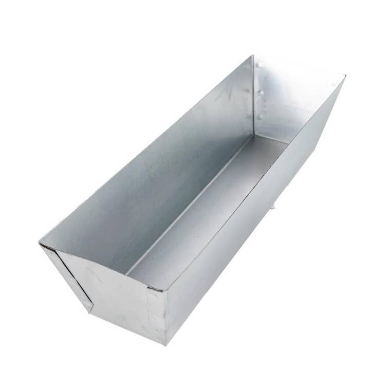 Everyday Supply Co - Wholesale Craft Tool - Warner Galvanized Steel Mud Pan 3.5"x4"x12"