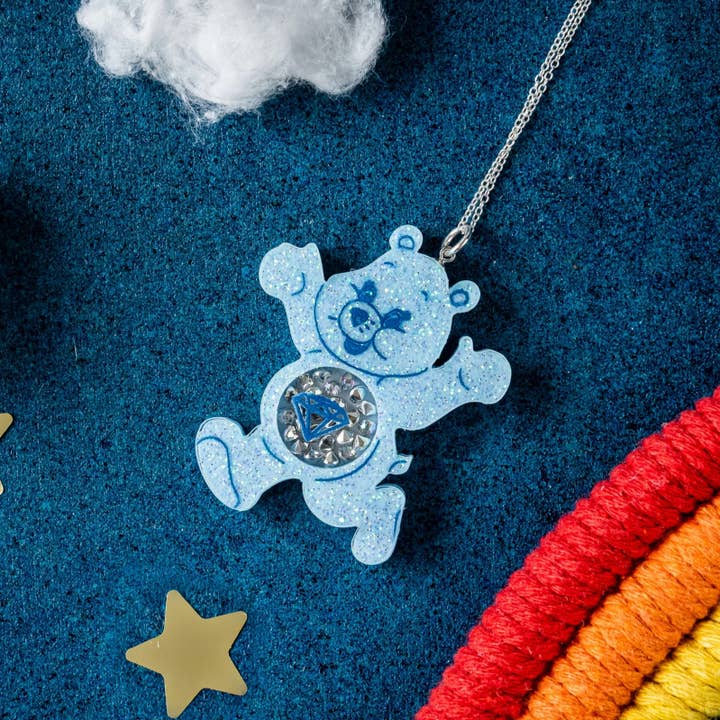 Sparkle bear pendant for wholesale by STOP. Jewellery