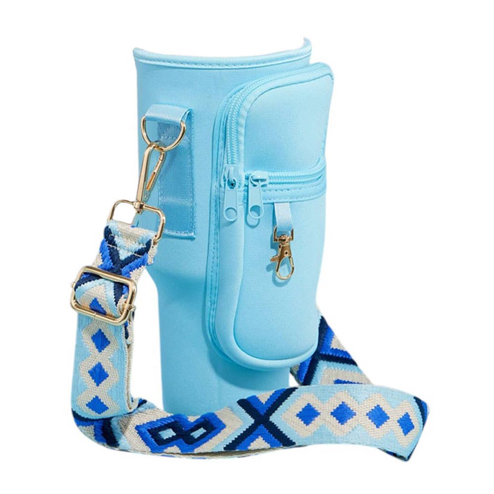 Sensibling Corp. - Wholesale Crossbodytas - Dames - Draagtas voor tumbler met azteekse patroon schouderriem12