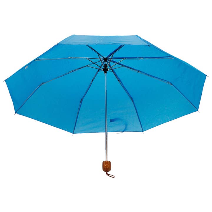 SURTIDO Paraguas compacto manual sólido de 8 paneles y 3 pliegues de venta al por mayor en Faire1