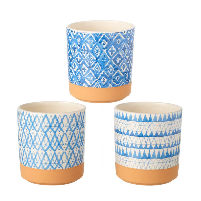 Heaven Sends – wholesale Plant pot – MIX OF 3 ROUND CERAMIC POTS0