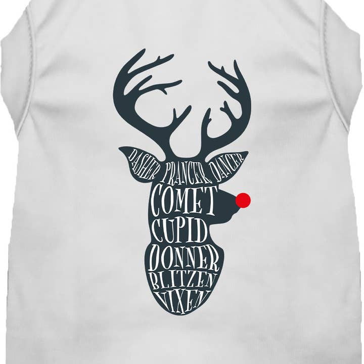All Santa's Deer Pet Shirt for wholesale by As You Wish Apparel
