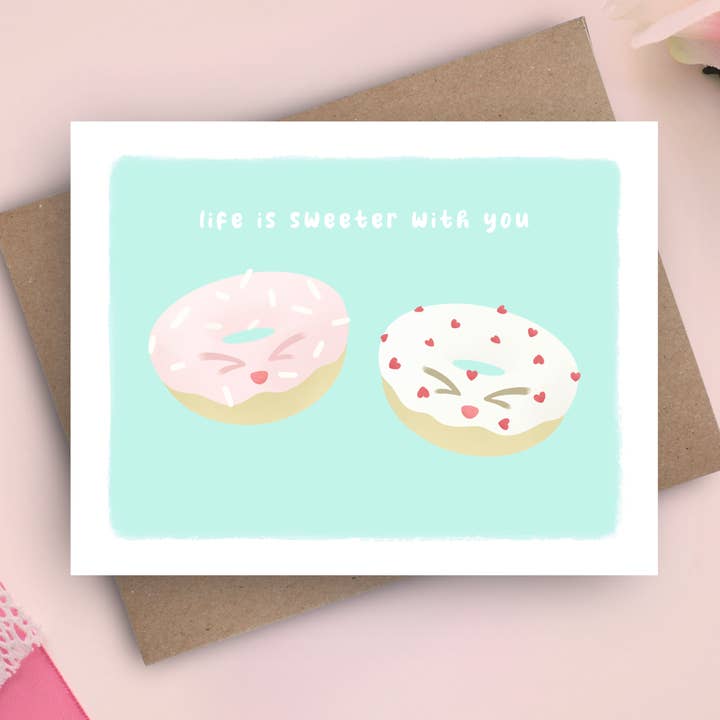 Life Is Sweeter With You Card for wholesale by Pockets of Paper