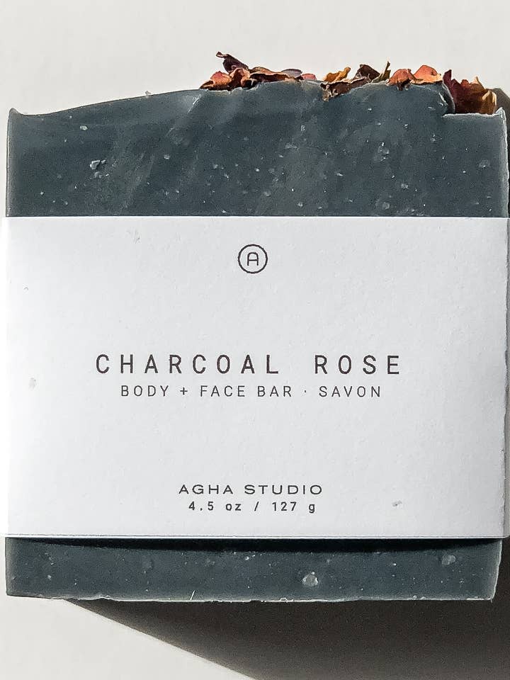 Savon Corps + Visage Charcoal Rose pour la vente par Agha Studio