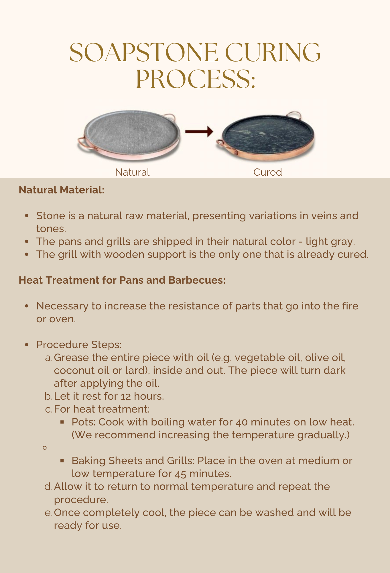 PIETRA DI CASA – Großhandel Grillpfanne/Grillplatte – Runder Fleischtgrill aus Speckstein5