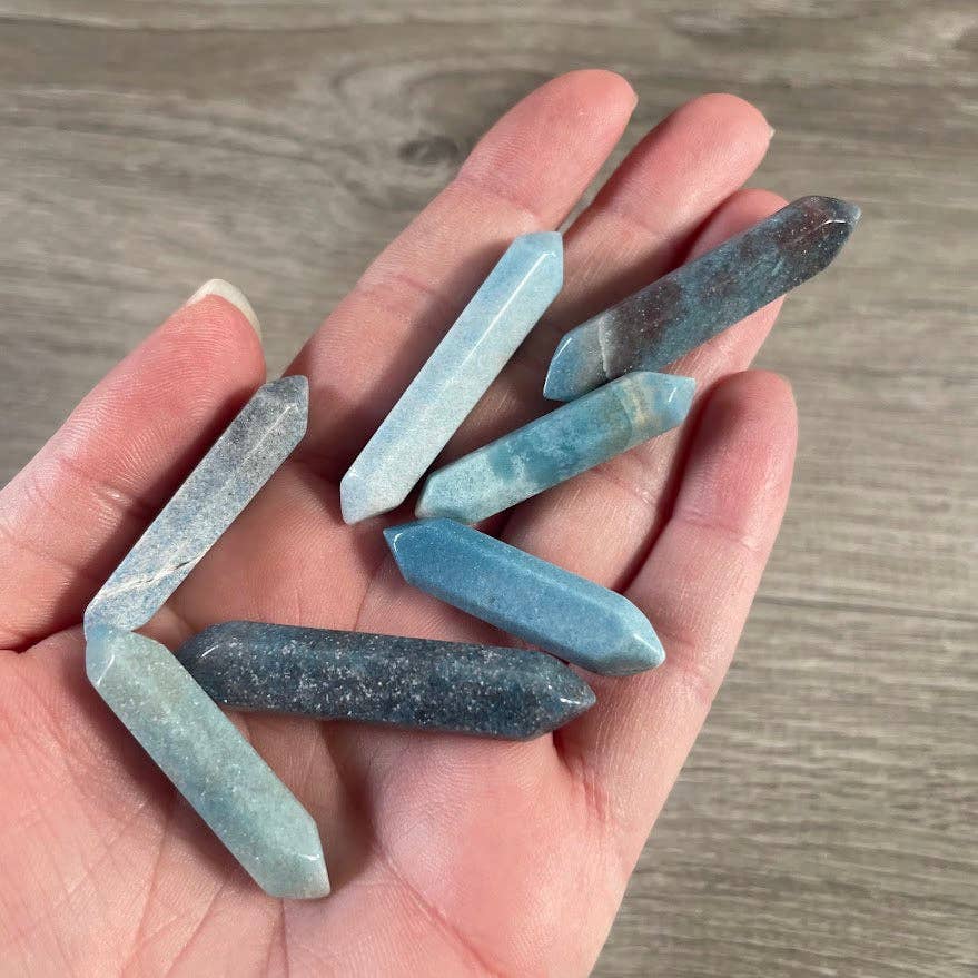 Keystone Crystals - Wholesale Spiritual Stone/Crystal - Small Gemstone Double Terminated Carved Crystal Wands7