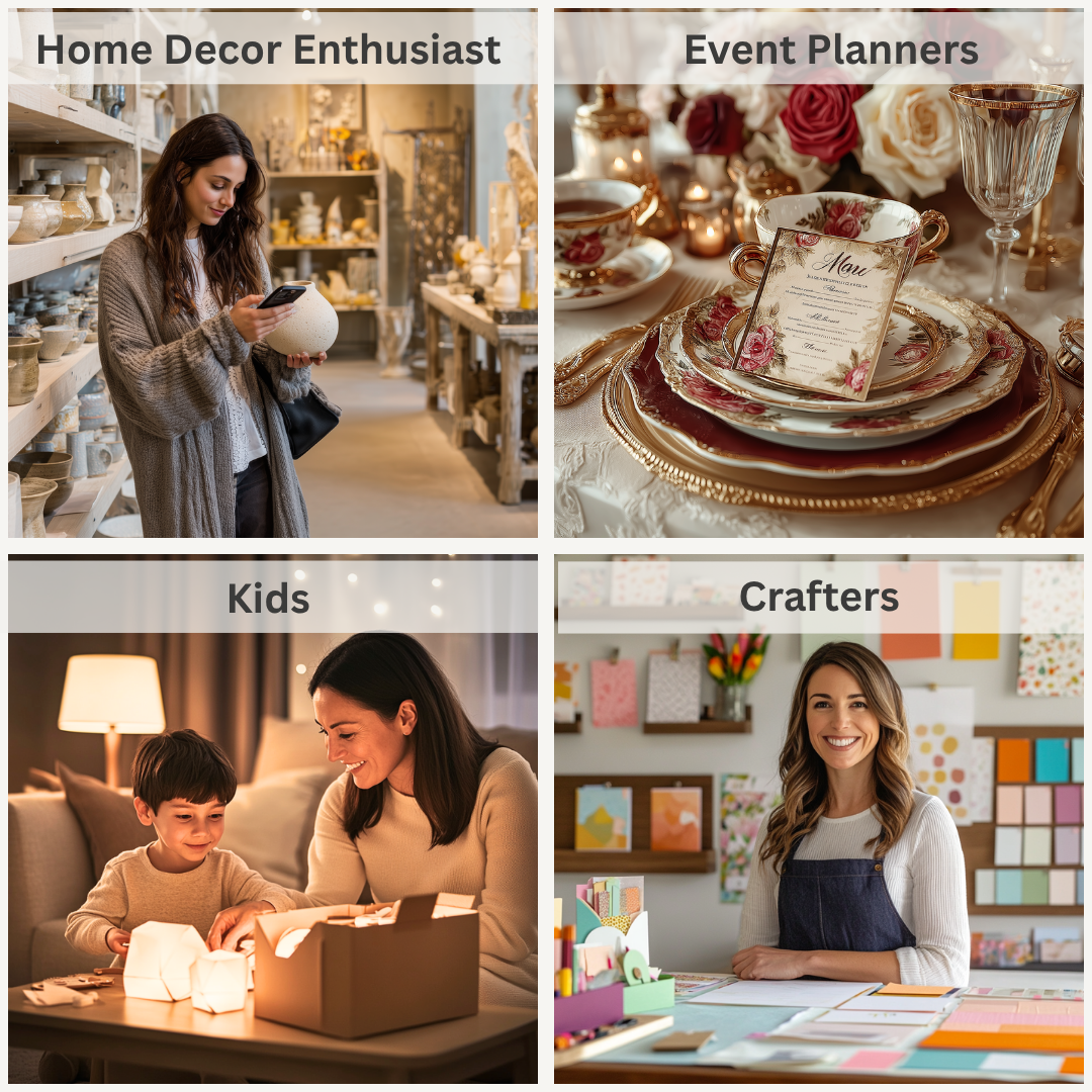 CrafTreat - Wholesale DIY Craft Kit - Craftreat DIY Paper Lanterns - Christmas Tree6