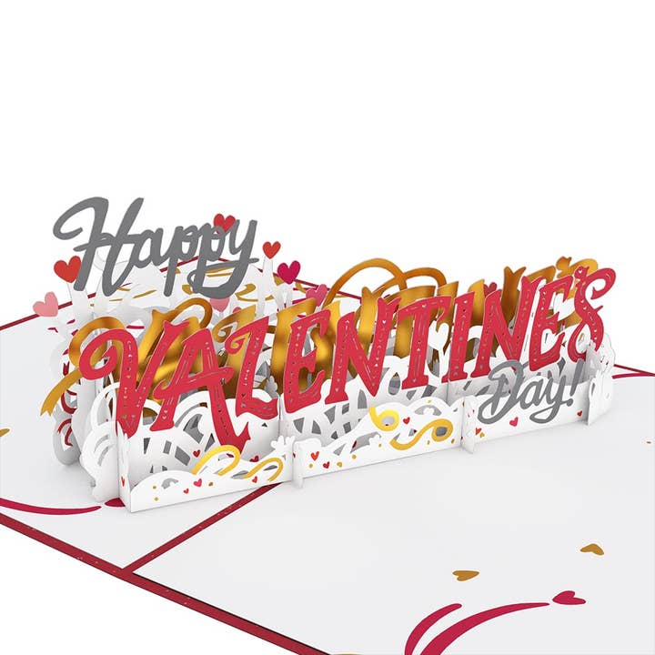 Happy Valentine’s Day 5x7'' Card, Pop-Up Cards (-62%) for wholesale by Lovepop Cards
