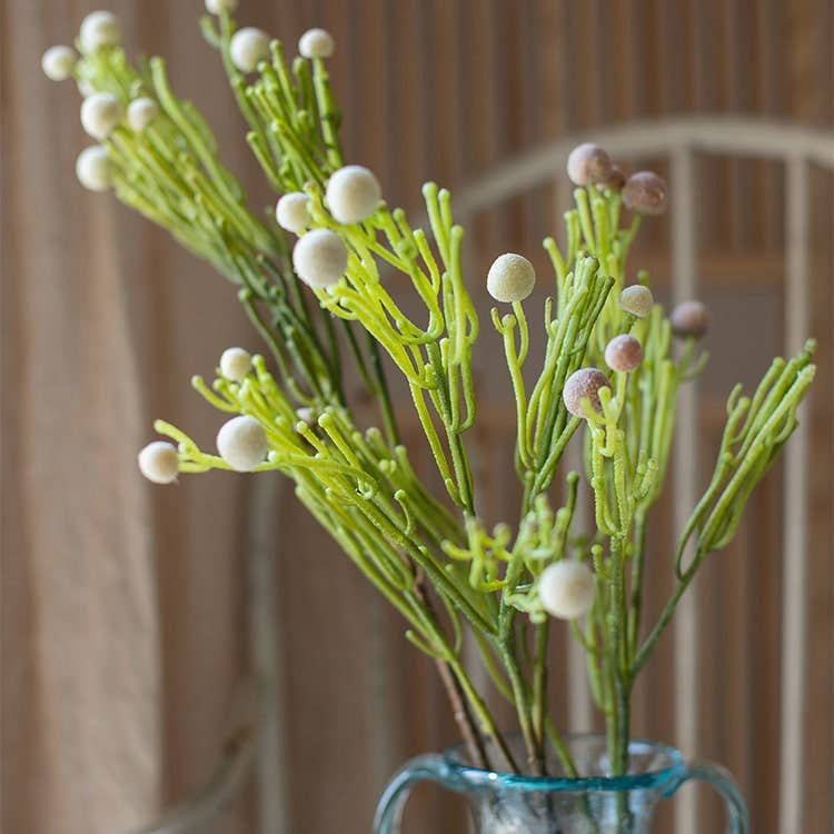 Rustic Reach - Vente Plantes artificielles - Tige artificielle Berzelia de 24 po de haut1