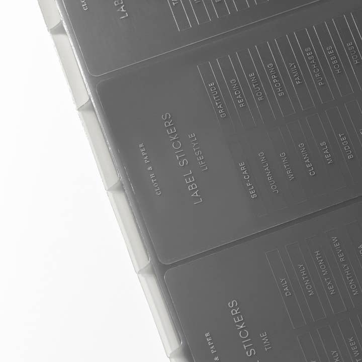 Cloth & Paper - Wholesale Sticker - Clear Label Stickers6