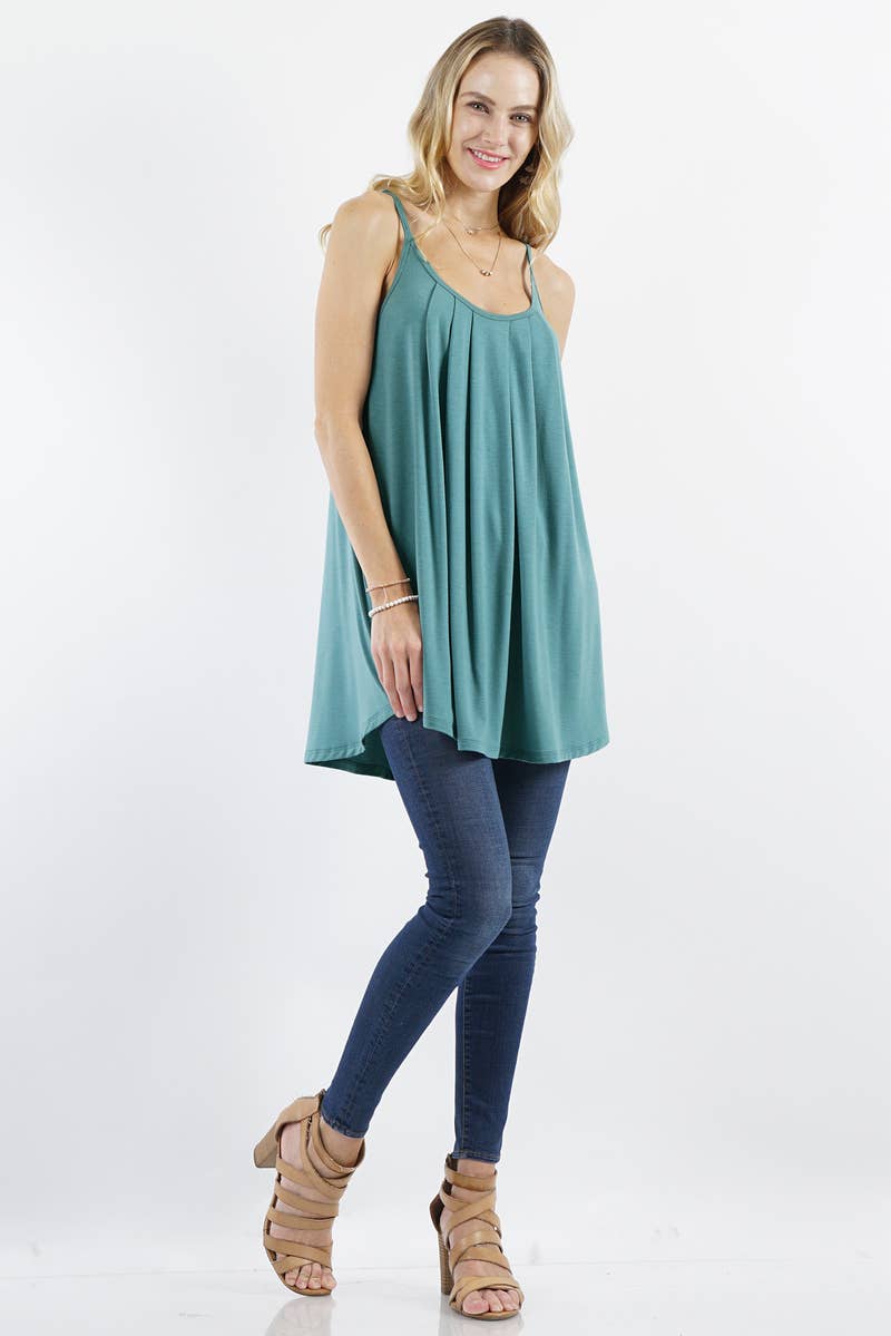 42POPS – Túnica - Mulher por atacado – CAMISOLA PLISSADA COM ALÇAS AJUSTÁVEIS17