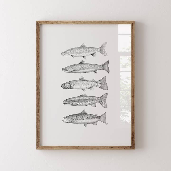 Vanee.ink - Wholesale Art Print - Colorado Trout Print2