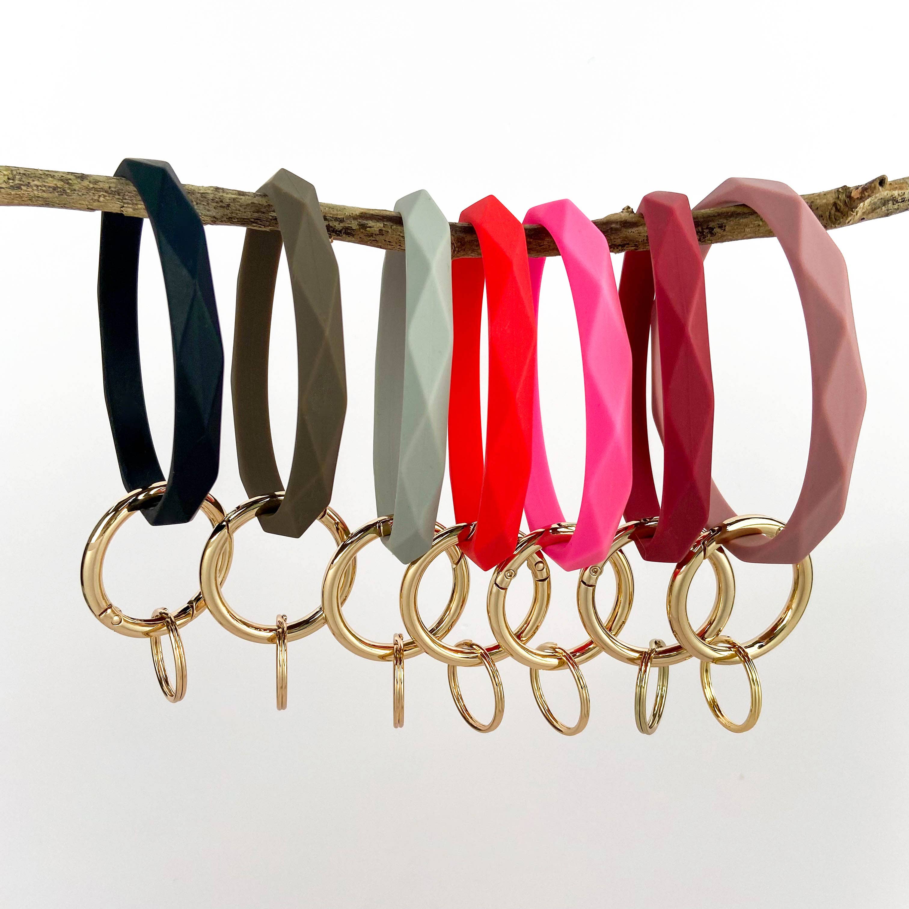 SoapElenGlen - Vente Bracelets porte-clés - Porte-clés en forme de diamant en silicone21