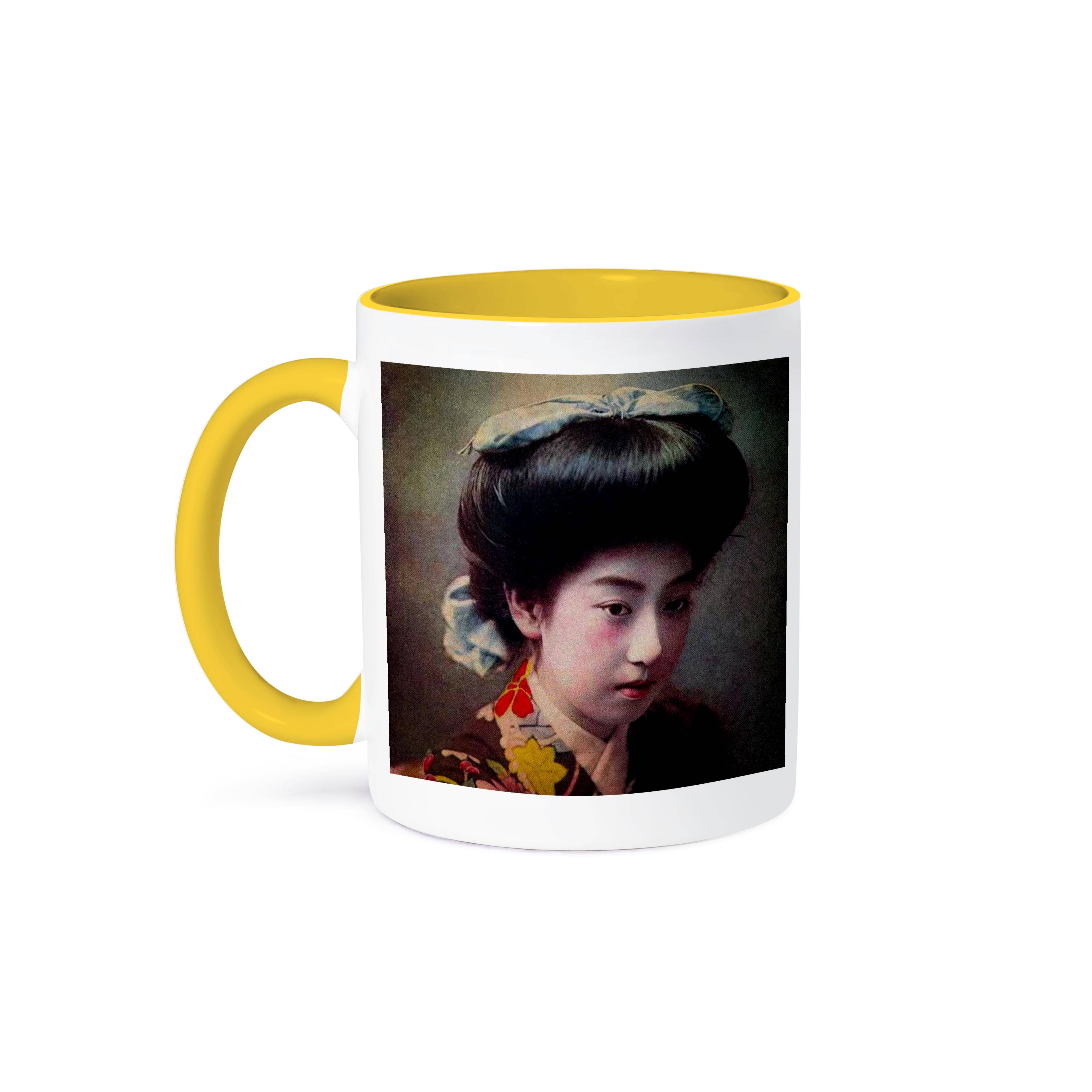 3dRose - Wholesale Coffee Mug - 3dRose, Vintage Hand Colored Magic Lantern Slide Beautiful Geisha Japan, Mug0