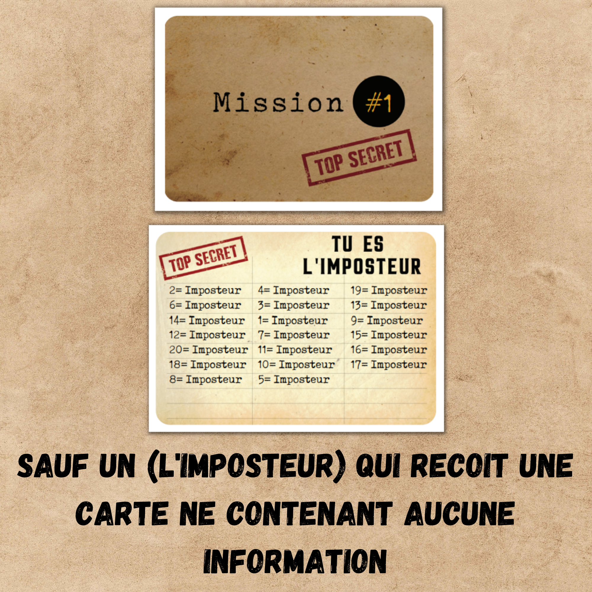 Oh Happy Games - Jeux de société - Wholesale Card Game - The Impostor - Will You Unmask Them? 🕵1