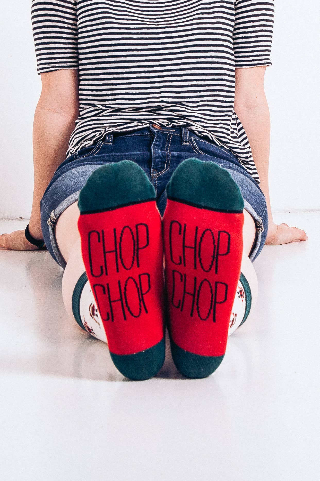 Woven Pear - Wholesale Socks - Unisex - Crew Socks, Chop Chop1