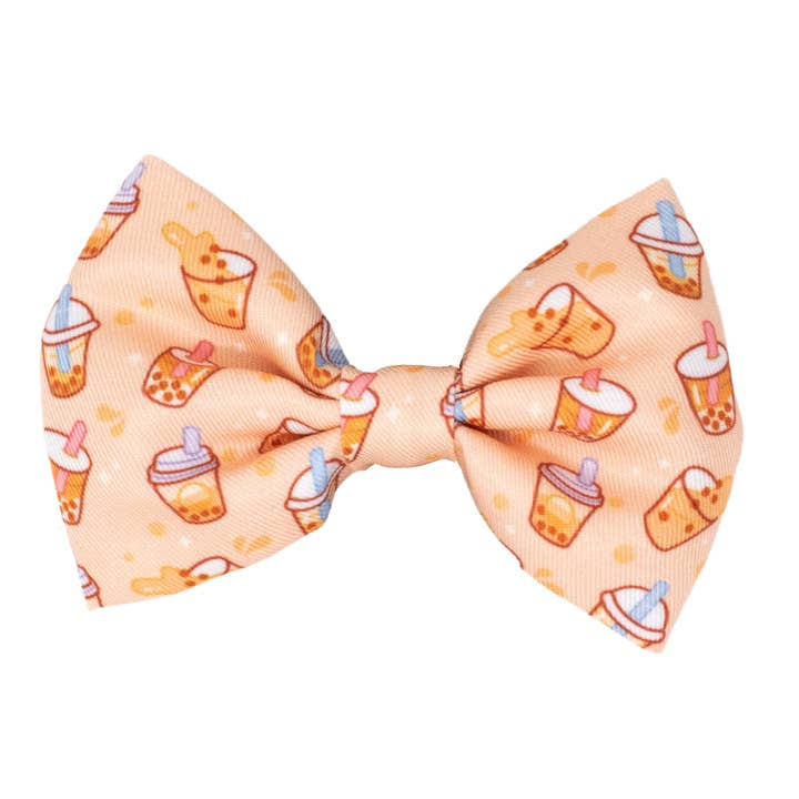 Dog Bow Tie - Milk Tea for wholesale by Korriko Pet Supply