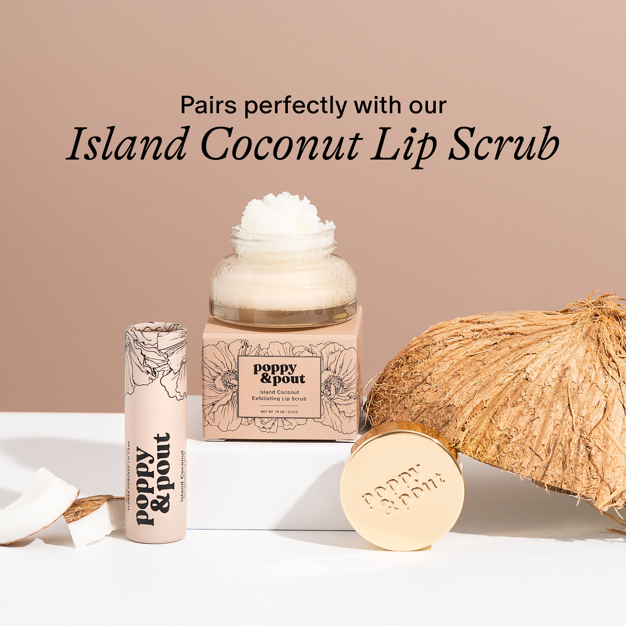 Poppy & Pout - Wholesale Lip Balm - Lip Balm, Island Coconut7