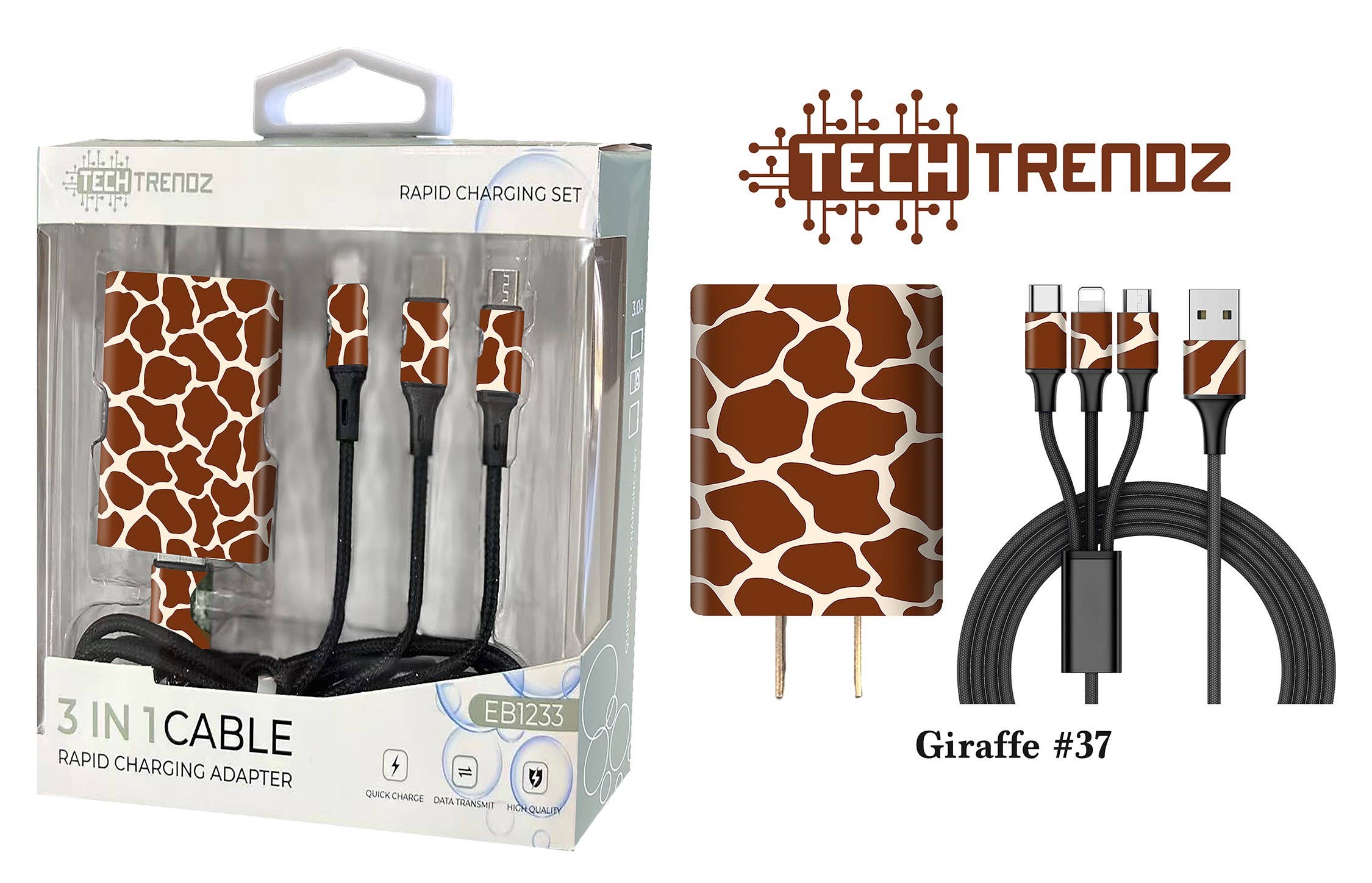 Tech Trendz – wholesale Charging cable – Quick Charging All In One Set24