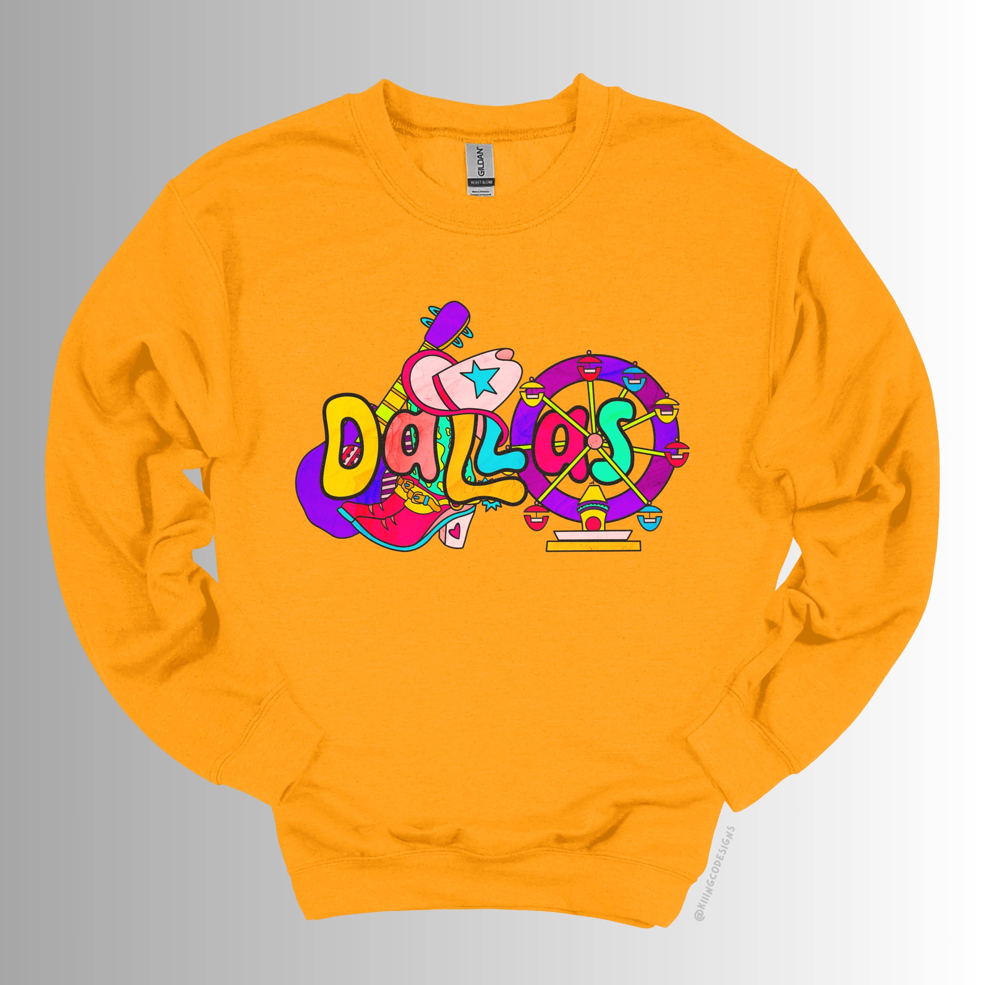 Kiiing & Co. Designs - Wholesale Graphic Sweatshirt - Unisex - Dallas Sweatshirt3