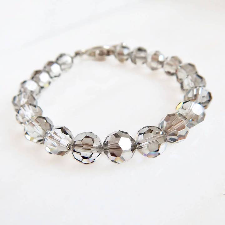 Silver crystal bracelet for wholesale by Love Your Bling®