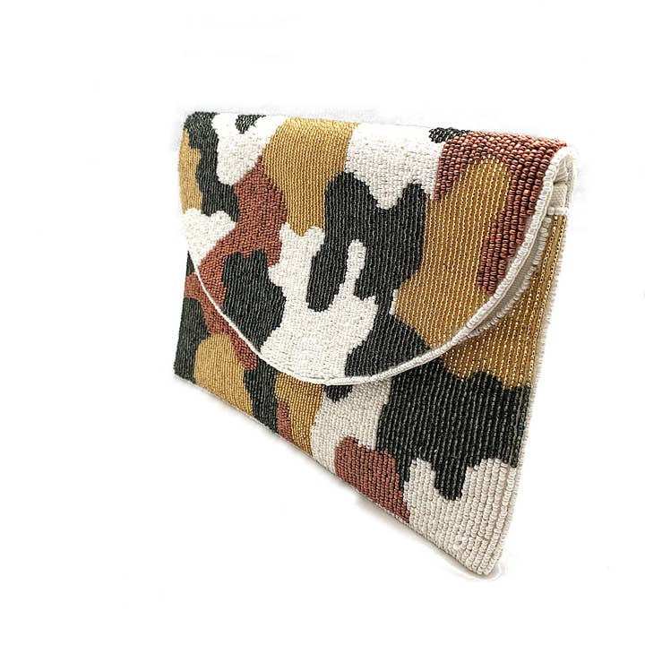 Ole - Wholesale Clutch Bag - Women's - Camo Beaded Women's Clutch Bag