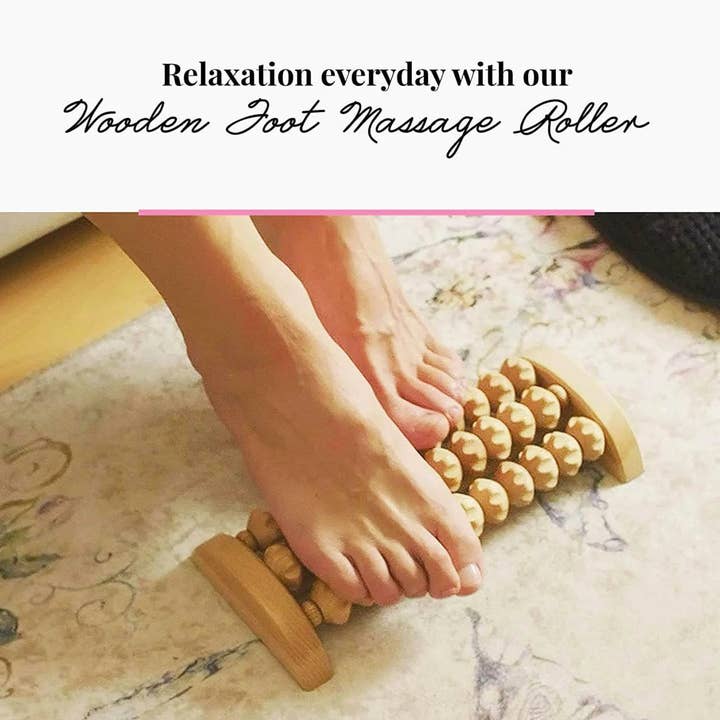 Tuuli GmbH - Wholesale Body Massager - Wooden Foot Massager Massage Roller Tool 26 x 12 cm