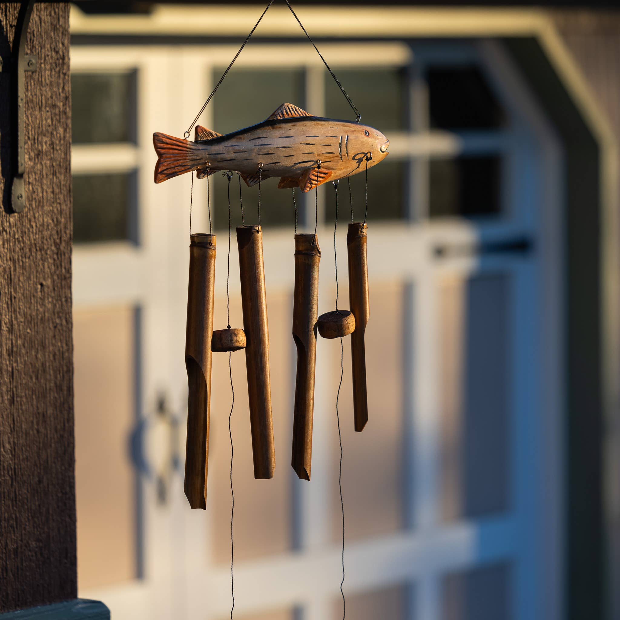 Cohasset Gifts - Wholesale Wind Chime - Trout Bamboo Wind Chime1