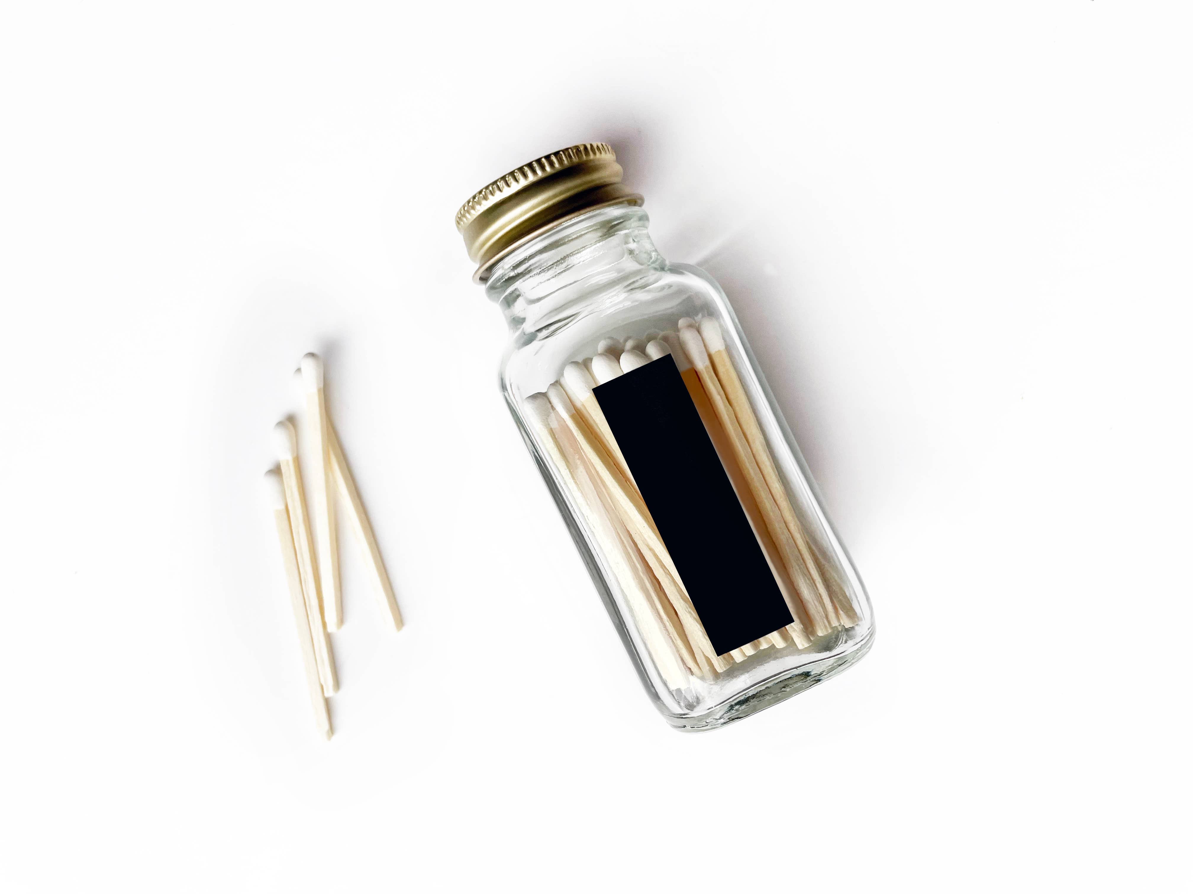 Studio Portmanteau – Großhandel Streichhölzer – Wildflower Streichholzglas, 2,5 cm, Weiß | Hübscher Streichholzhalter aus Glas7