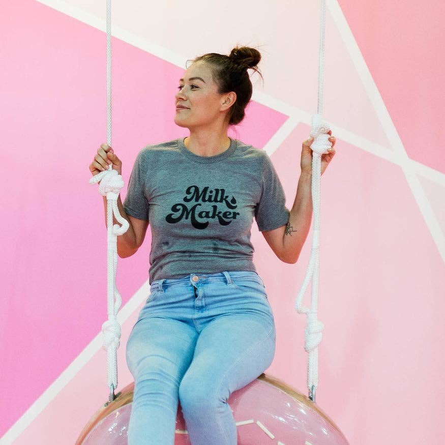 The Little Milk Bar - Wholesale Screen Printed T-Shirt - Women's - Milk Maker Tee4
