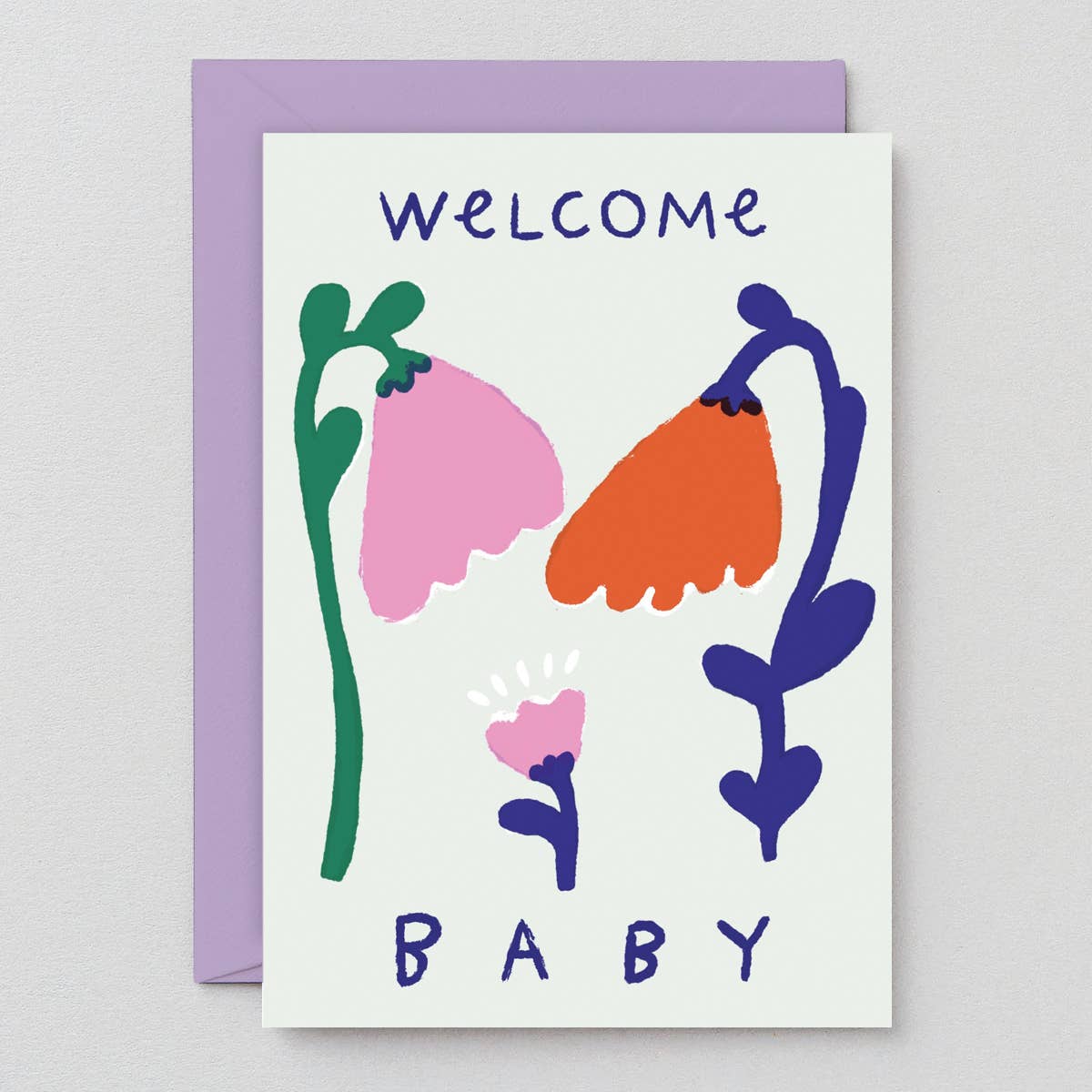 Wrap (US duties paid) – wholesale Baby card – ‘Welcome Baby’ Greetings Card1