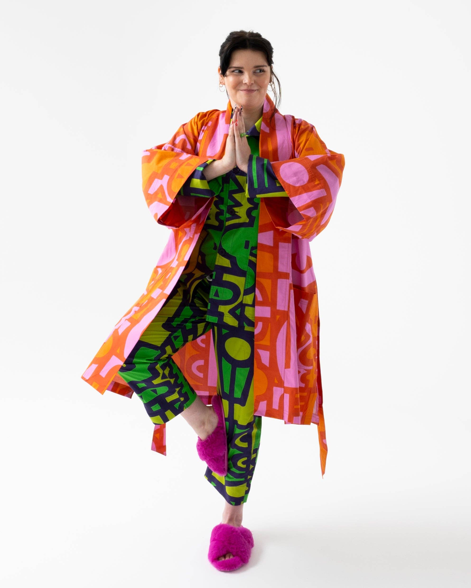 Irregular Sleep Pattern – wholesale Robe – Women's – Chameleon Robe in Cayenne2