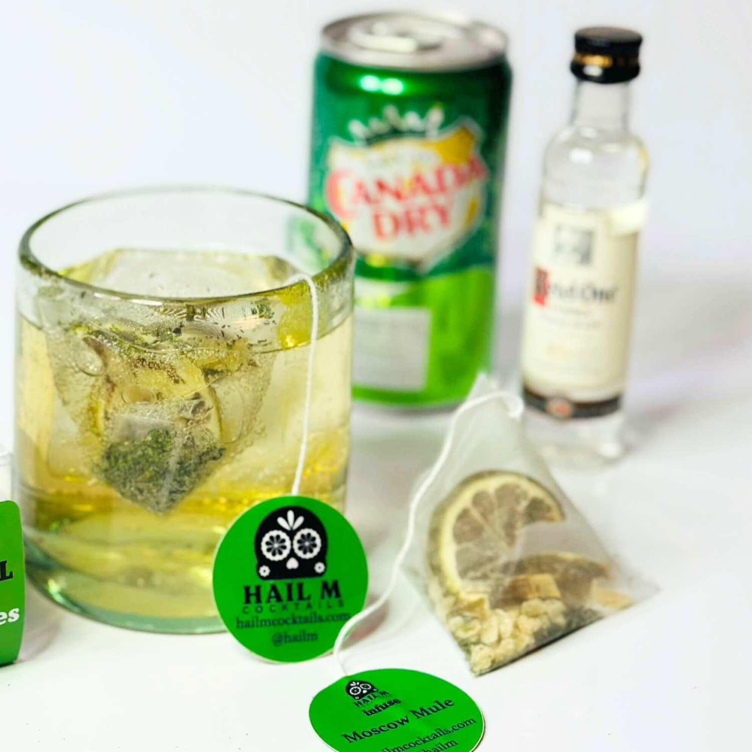 Hail M - Wholesale Cocktail Mix/Syrup - Moscow Mule Cocktail Infusion Tea Bag - To Go Travel Mixer1