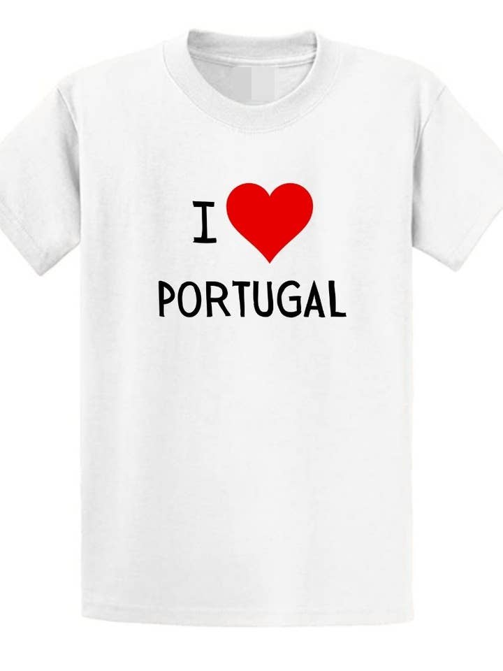 Second Ave Baby/Children Red I Love Portugal T-Shirt for wholesale by Second Ave Gift Company